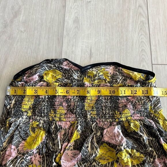 Intimately Free People Tube Top Medium Strapless Tropical Poolhouse Smocked size - Picture 5 of 7